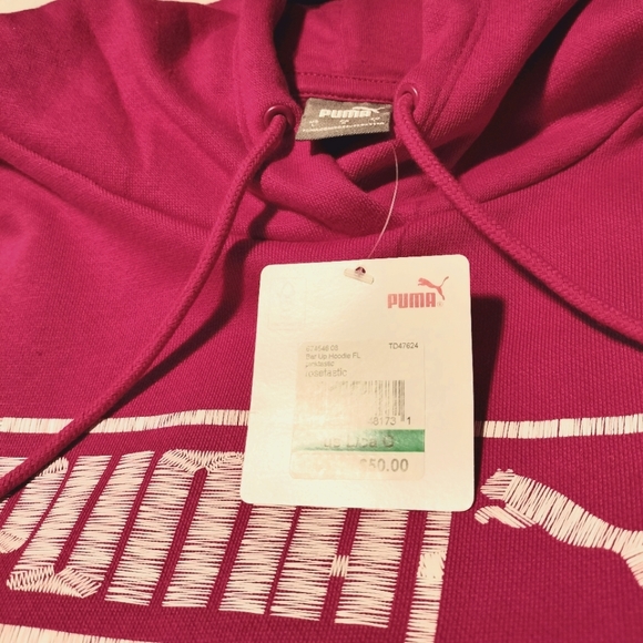 Puma Hoodie Size L, Logo Activewear Casual Gym Workout Training Comfy, NEW - Picture 6 of 6